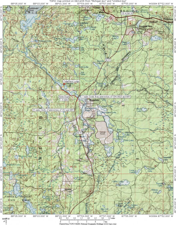 CedarHurst map area CedarHurst Lodge