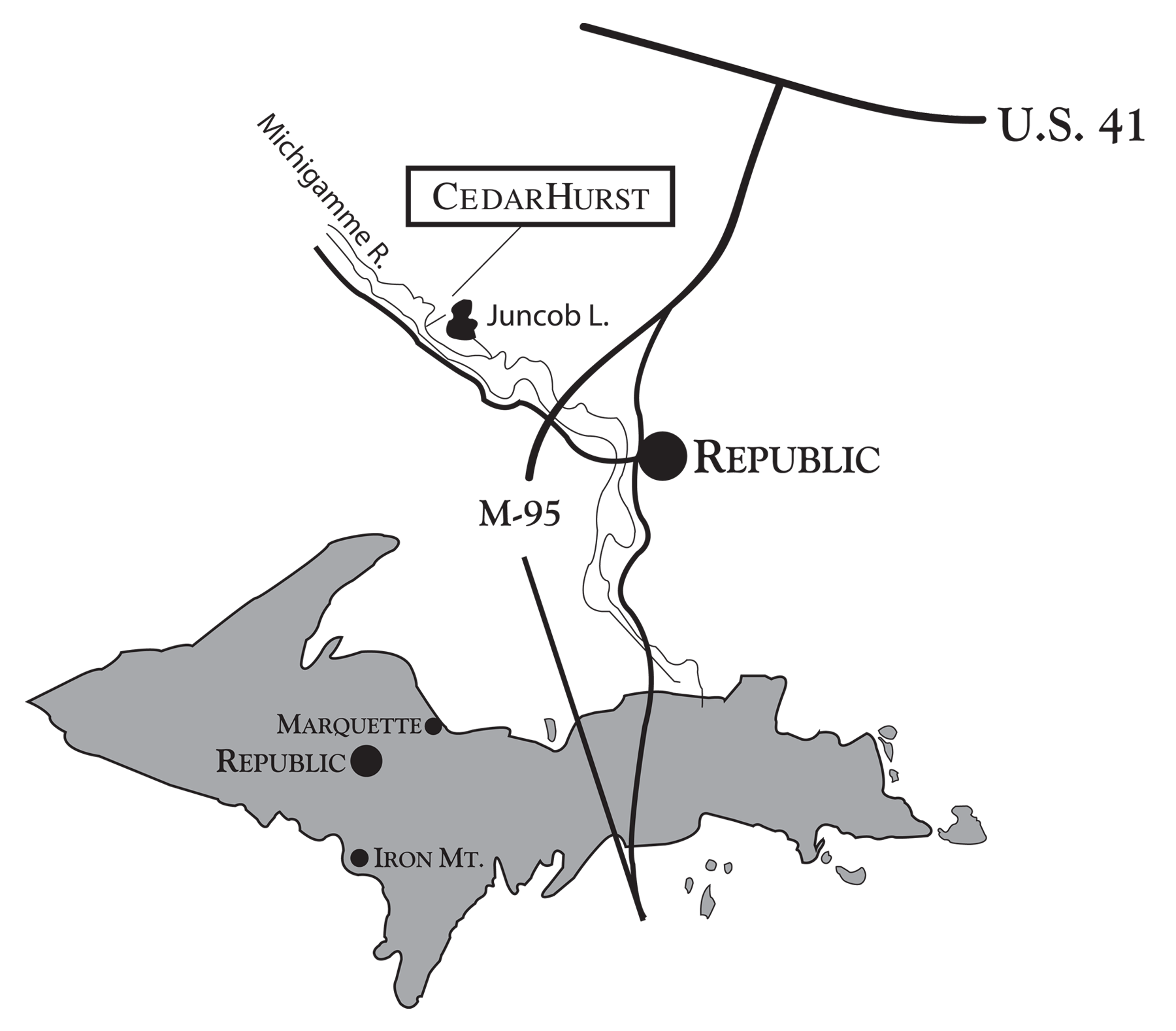 CedarHurst map CedarHurst Lodge